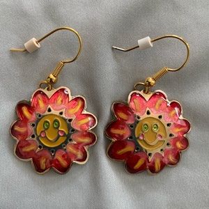 Two Hands Happy Sun Earrings